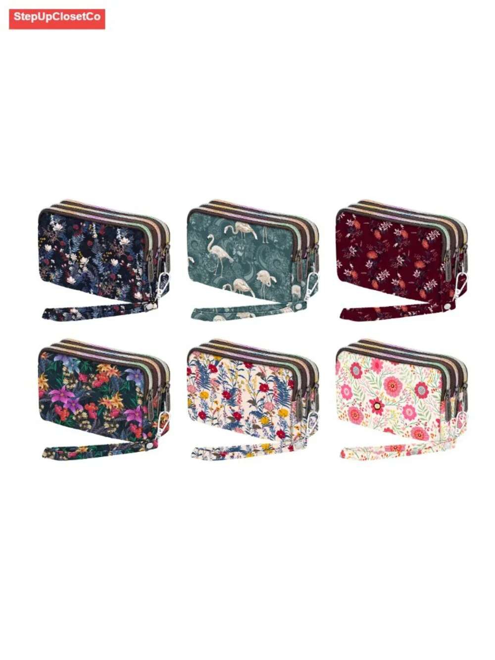 Quilted Wristlet Wallet Women Large Capacity Travel Cell Phone Bag Purse with